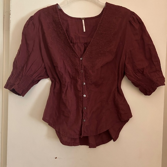 Free people western style blouse very gently worn GREAT western style. - Picture 2 of 9